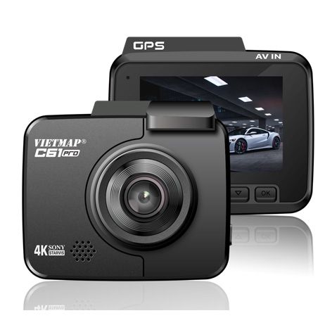 Camera hành trình VietMap C61 Pro 4K cảnh báo tốc độ